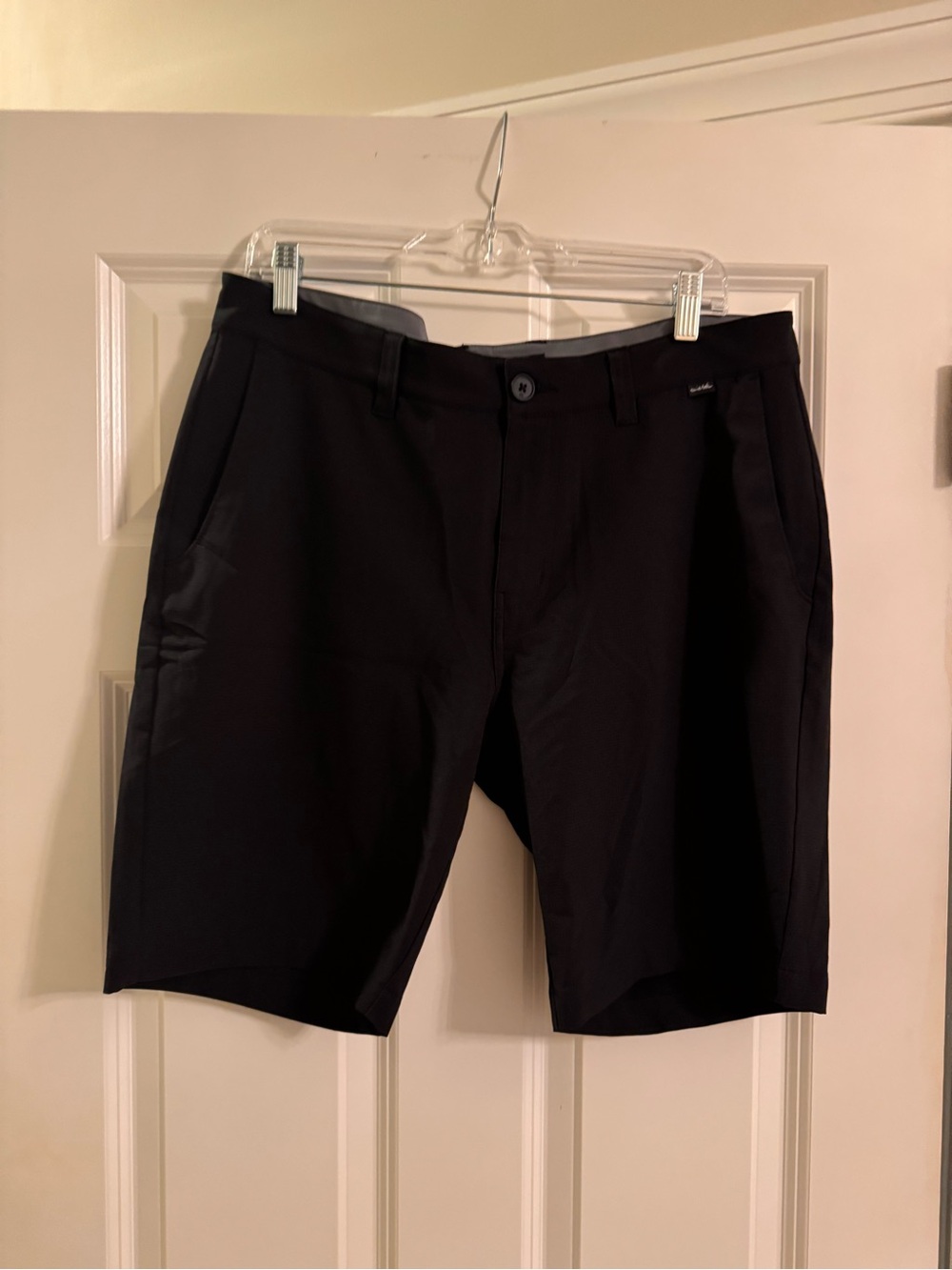 Travis Mathew Black Flat-Front Performance Shorts